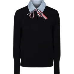 Thom Browne - Navy Blue Pullover Combo Shirt - Exclusive Luxury Collection - Avvenice^ T-shirt