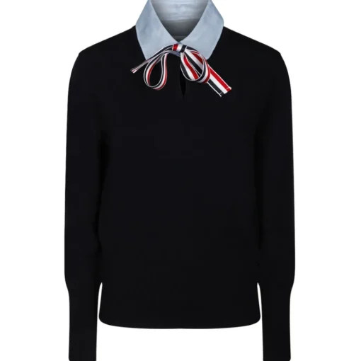 Thom Browne - Navy Blue Pullover Combo Shirt - Exclusive Luxury Collection - Avvenice^ T-shirt