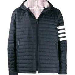 Thom Browne - Navy Blue Quilted Jacket - Exclusive Luxury Collection - Avvenice^ Jackets