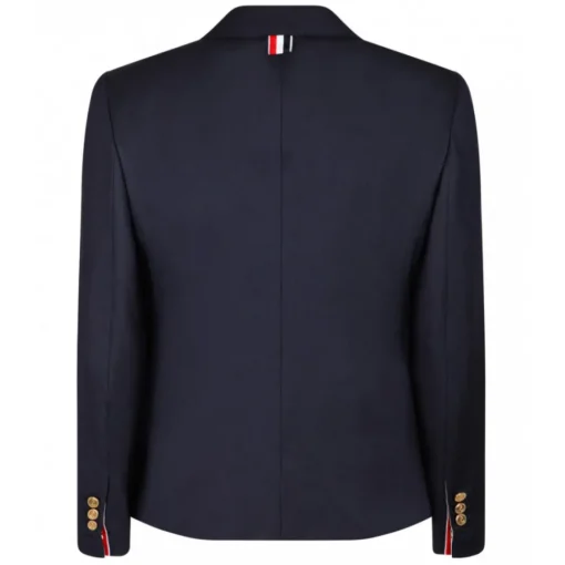 Thom Browne - Navy Blue Single Breasted Blazer - Blue Navy - Exclusive Luxury Collection - Avvenice