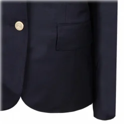 Thom Browne - Navy Blue Single Breasted Blazer - Blue Navy - Exclusive Luxury Collection - Avvenice