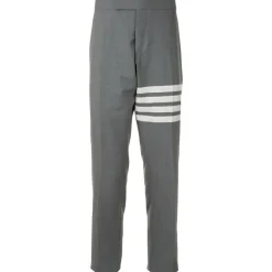Thom Browne - Plain Weave 4-Bar Low Rise Trousers - Exclusive Luxury Collection - Avvenice