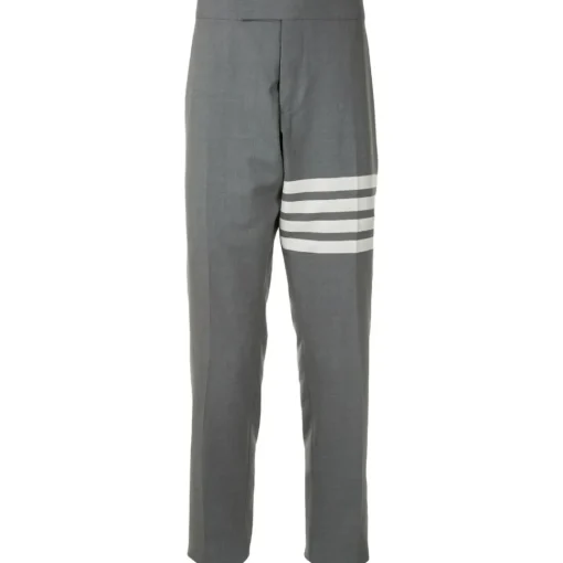Thom Browne - Plain Weave 4-Bar Low Rise Trousers - Exclusive Luxury Collection - Avvenice