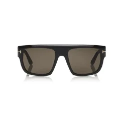 Tom Ford Eyewear Tom Ford - Alessio Sunglasses - Squared Acetate Sunglasses - Black - FT0699 - Sunglasses - - Avvenice^ Sunglasses & Eyewear