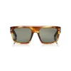 Tom Ford Eyewear Tom Ford - Alessio Sunglasses - Squared Acetate Sunglasses - Brown - FT0699 - Sunglasses - - Avvenice