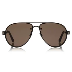 Tom Ford Eyewear Tom Ford - Alexei Sunglasses - Pilot Aluminum Sunglasses - Brown - FT0622 - Sunglasses - - Avvenice^ Sunglasses & Eyewear