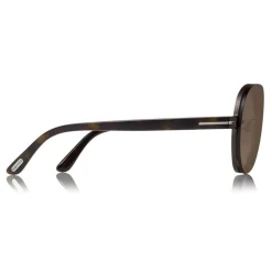 Tom Ford Eyewear Tom Ford - Alexei Sunglasses - Pilot Aluminum Sunglasses - Brown - FT0622 - Sunglasses - - Avvenice^ Sunglasses & Eyewear