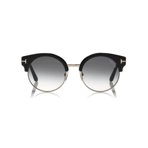 Tom Ford Eyewear Tom Ford - Alissa Sunglasses - Round Acetate and Metal Sunglasses - Black - FT0608 - Sunglasses - - Avvenice^ Sunglasses & Eyewear