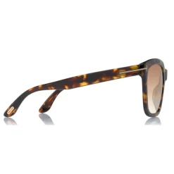 Tom Ford Eyewear Tom Ford - Amarra Sunglasses - Squared Acetate Sunglasses - Dark Havana - FT0502 - Sunglasses - - Avvenice^ Sunglasses & Eyewear