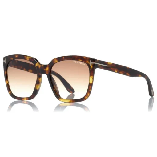 Tom Ford Eyewear Tom Ford - Amarra Sunglasses - Squared Acetate Sunglasses - Dark Havana - FT0502 - Sunglasses - - Avvenice^ Sunglasses & Eyewear