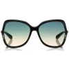 Tom Ford Eyewear Tom Ford - Anouk Sunglasses - Square Acetate Sunglasses - Black Blue - FT0578 - Sunglasses - - Avvenice^ Sunglasses & Eyewear