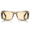 Tom Ford Eyewear Tom Ford - Aristotele Sunglasses - Square Acetate Sunglasses - FT0731 - Grey - - Avvenice