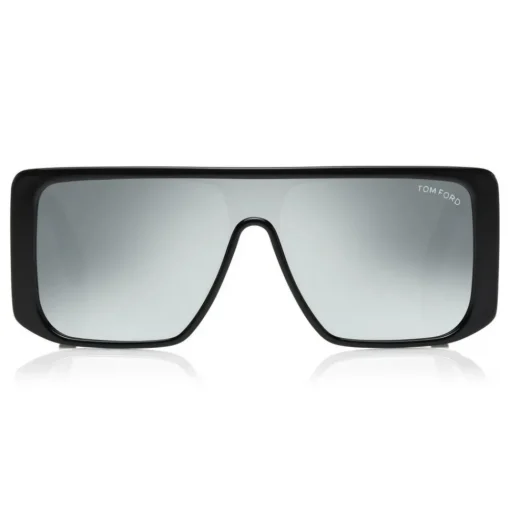 Tom Ford Eyewear Tom Ford - Atticus Sunglasses - Oversize Rectangular Acetate Sunglasses - FT0710 - Black Mirror - - Avvenice