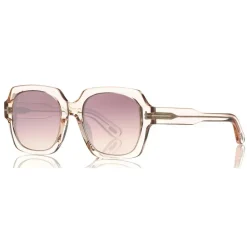 Tom Ford Eyewear Tom Ford - Autumn Sunglasses - Square Acetate Sunglasses - Pink - FT0660 - Sunglasses - - Avvenice^ Sunglasses & Eyewear
