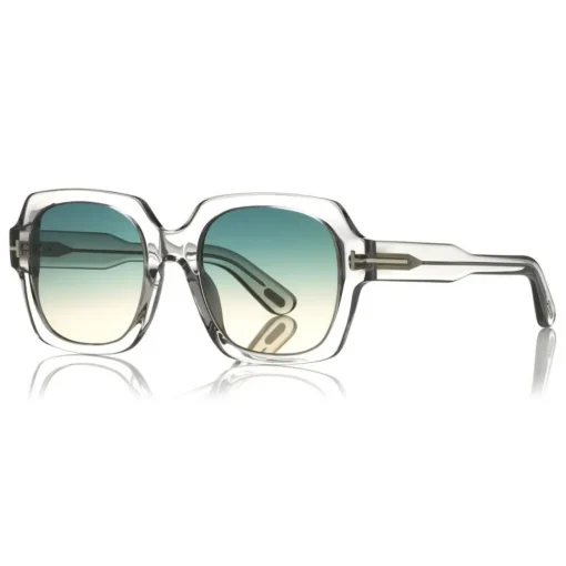Tom Ford Eyewear Tom Ford - Autumn Sunglasses - Square Acetate Sunglasses - Grey - FT0660 - Sunglasses - - Avvenice