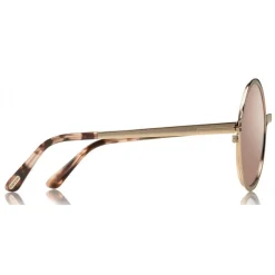 Tom Ford Eyewear Tom Ford - Ava Sunglasses - Round Metal Sunglasses - Rose Gold Gradient - FT0572 - Sunglasses - - Avvenice