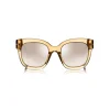Tom Ford Eyewear Tom Ford - Beatrix Sunglasses - Square Acetate Sunglasses - Champagne - FT0613 - Sunglasses - - Avvenice