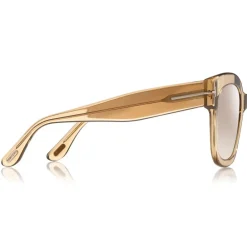 Tom Ford Eyewear Tom Ford - Beatrix Sunglasses - Square Acetate Sunglasses - Champagne - FT0613 - Sunglasses - - Avvenice