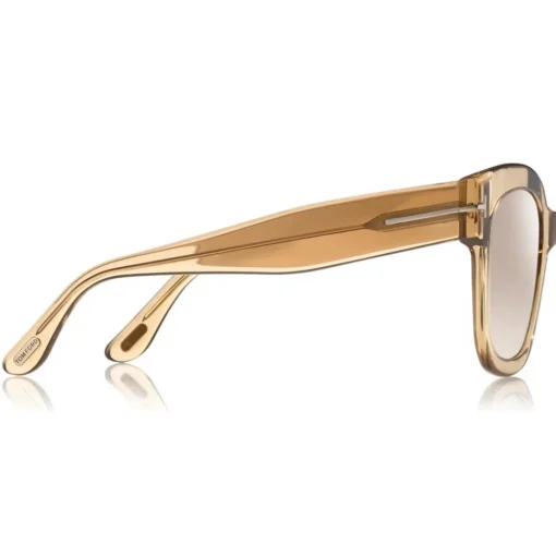Tom Ford Eyewear Tom Ford - Beatrix Sunglasses - Square Acetate Sunglasses - Champagne - FT0613 - Sunglasses - - Avvenice