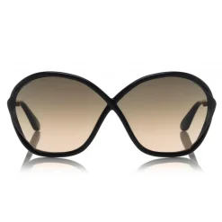 Tom Ford Eyewear Tom Ford - Bella Sunglasses - Oversized Round Acetate Sunglasses - FT0529 - Black - - Avvenice^ Sunglasses & Eyewear