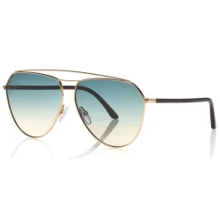 Tom Ford Eyewear Tom Ford - Binx Sunglasses - Pilot Metal Sunglasses - Rose Gold - FT0681 - Sunglasses - - Avvenice^ Sunglasses & Eyewear