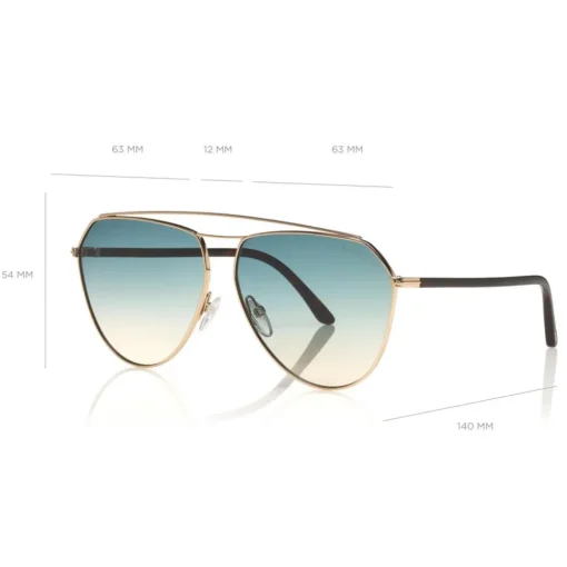 Tom Ford Eyewear Tom Ford - Binx Sunglasses - Pilot Metal Sunglasses - Rose Gold - FT0681 - Sunglasses - - Avvenice^ Sunglasses & Eyewear