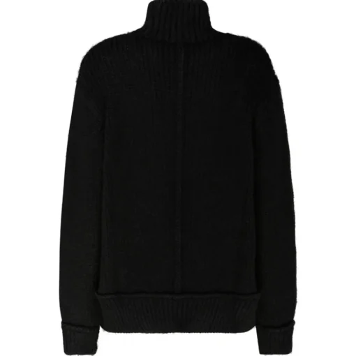 Tom Ford - Black Alpaca Roll Neck Knitted Sweater - Exclusive Luxury Collection - Avvenice