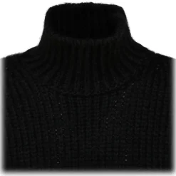 Tom Ford - Black Alpaca Roll Neck Knitted Sweater - Exclusive Luxury Collection - Avvenice