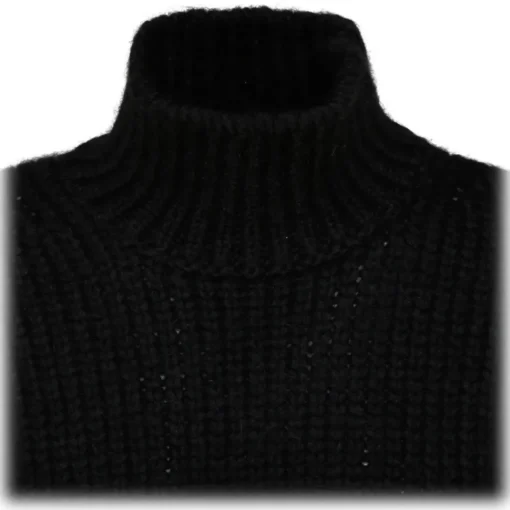 Tom Ford - Black Alpaca Roll Neck Knitted Sweater - Exclusive Luxury Collection - Avvenice