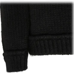 Tom Ford - Black Alpaca Roll Neck Knitted Sweater - Exclusive Luxury Collection - Avvenice