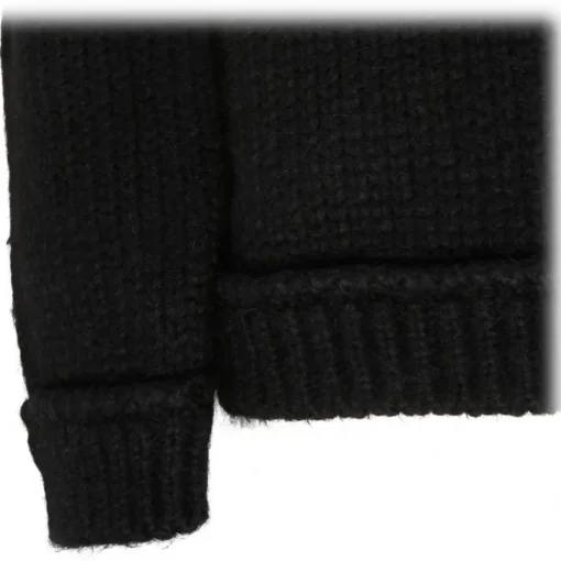 Tom Ford - Black Alpaca Roll Neck Knitted Sweater - Exclusive Luxury Collection - Avvenice