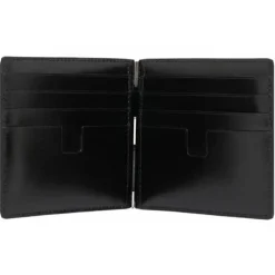 Tom Ford - Black Calf Leather in Cocco Print Effect - Exclusive Luxury Collection - Avvenice