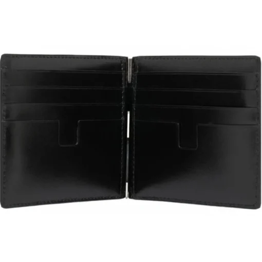 Tom Ford - Black Calf Leather in Cocco Print Effect - Exclusive Luxury Collection - Avvenice