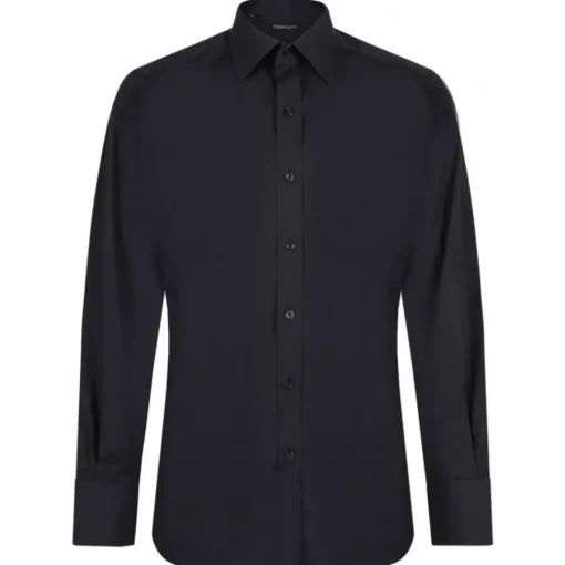 Tom Ford - Black Classic Shirt - Exclusive Luxury Collection - Avvenice^ Shirts
