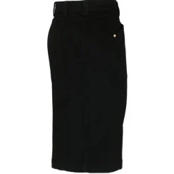 Tom Ford - Black Cotton Blend Asymmetric Pencil Skirt - Exclusive Luxury Collection - Avvenice^ Skirts
