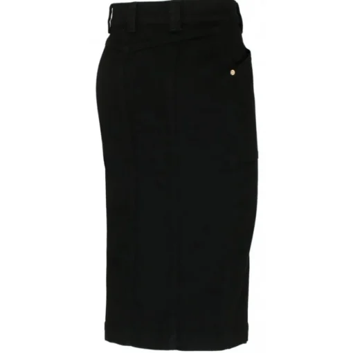 Tom Ford - Black Cotton Blend Asymmetric Pencil Skirt - Exclusive Luxury Collection - Avvenice^ Skirts