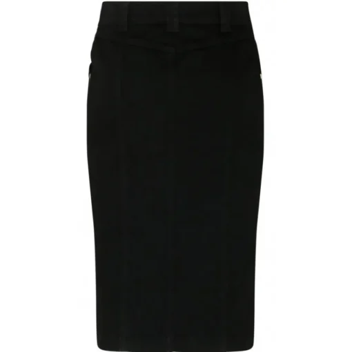 Tom Ford - Black Cotton Blend Asymmetric Pencil Skirt - Exclusive Luxury Collection - Avvenice^ Skirts