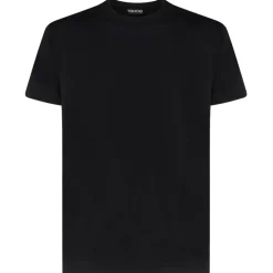 Tom Ford - Black Cotton Round Neck Shirt - Exclusive Luxury Collection - Avvenice