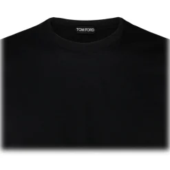 Tom Ford - Black Cotton Round Neck Shirt - Exclusive Luxury Collection - Avvenice