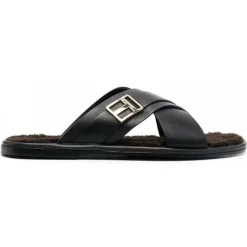 Tom Ford - Black Leather Slippers - Exclusive Luxury Collection - Avvenice^ Shoes