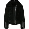 Tom Ford - Black Shearling Zip Up Jacket - Exclusive Luxury Collection - Avvenice