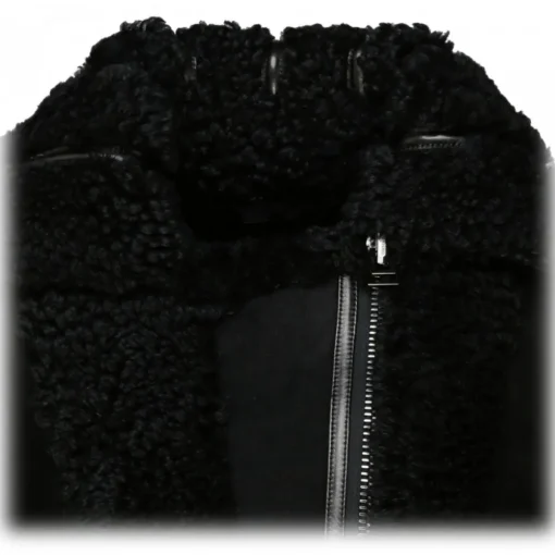 Tom Ford - Black Shearling Zip Up Jacket - Exclusive Luxury Collection - Avvenice