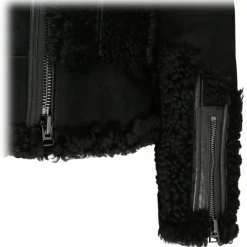 Tom Ford - Black Shearling Zip Up Jacket - Exclusive Luxury Collection - Avvenice