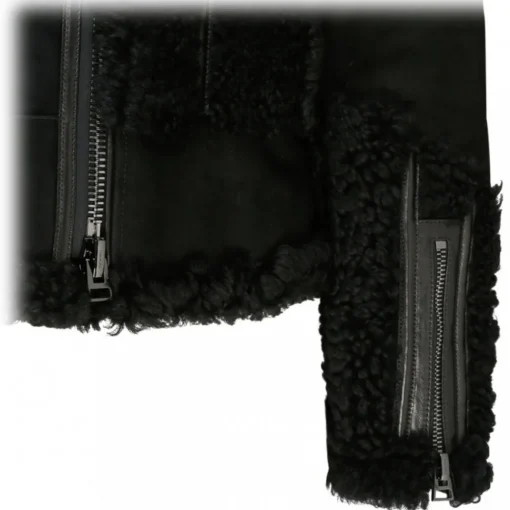 Tom Ford - Black Shearling Zip Up Jacket - Exclusive Luxury Collection - Avvenice
