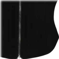 Tom Ford - Black Stretch Silk Corset Top - Exclusive Luxury Collection - Avvenice