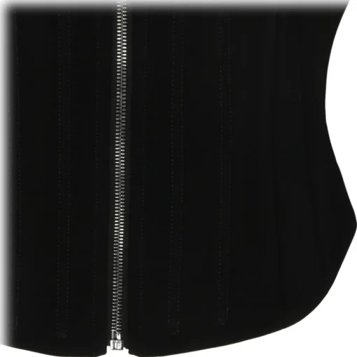 Tom Ford - Black Stretch Silk Corset Top - Exclusive Luxury Collection - Avvenice