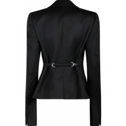 Tom Ford - Black Virgin Wool Tailored Single Breasted Blazer - Exclusive Luxury Collection - Avvenice