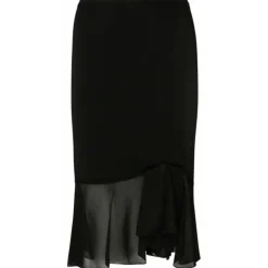 Tom Ford - Black Wrap Mini Skirt - Exclusive Luxury Collection - Avvenice^ Skirts