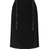 Tom Ford - Black Zip Detail Pencil Skirt - Exclusive Luxury Collection - Avvenice