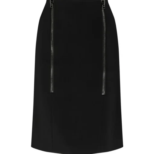 Tom Ford - Black Zip Detail Pencil Skirt - Exclusive Luxury Collection - Avvenice